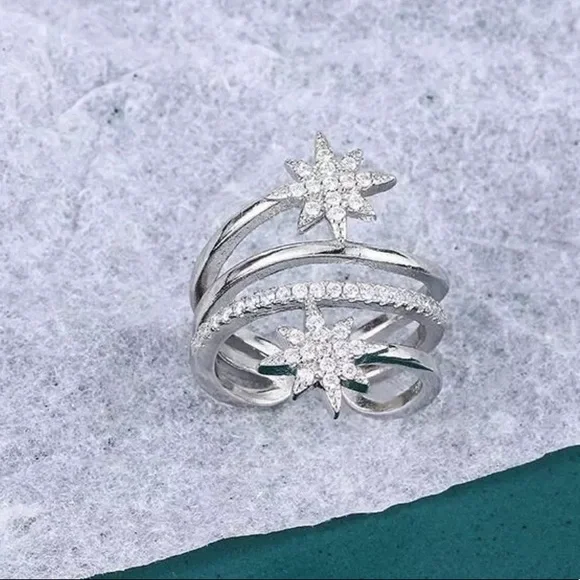 ✨Insta sterling silver stars ring - Picture 2 of 4